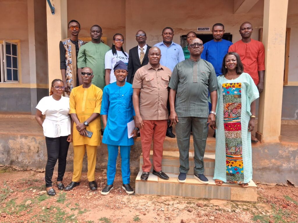 EBONYI STAFF ASSOCIATION AT FEDERAL POLYTECHNIC OHODO PLEDGES SUPPORT FOR RECTOR